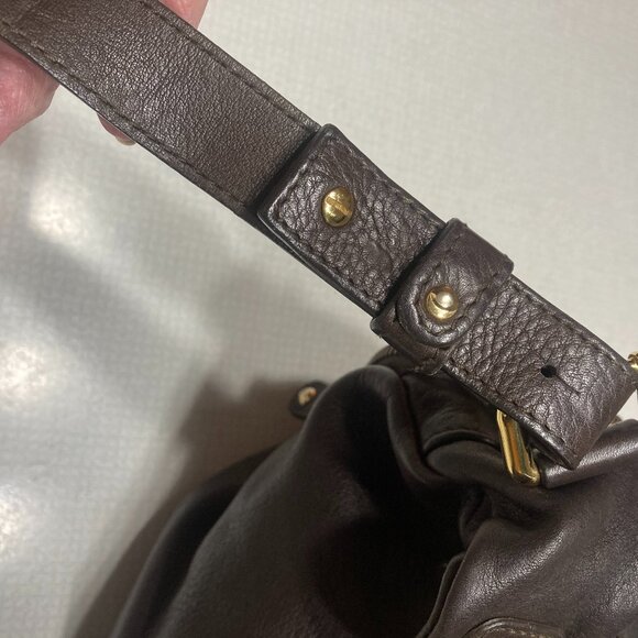 EUC Brown Leather Furla Shoulder Bag or Satchel - Picture 10 of 11